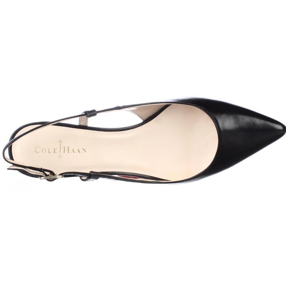 Cole Haan Juliana Low Sling Kitten Heel - black